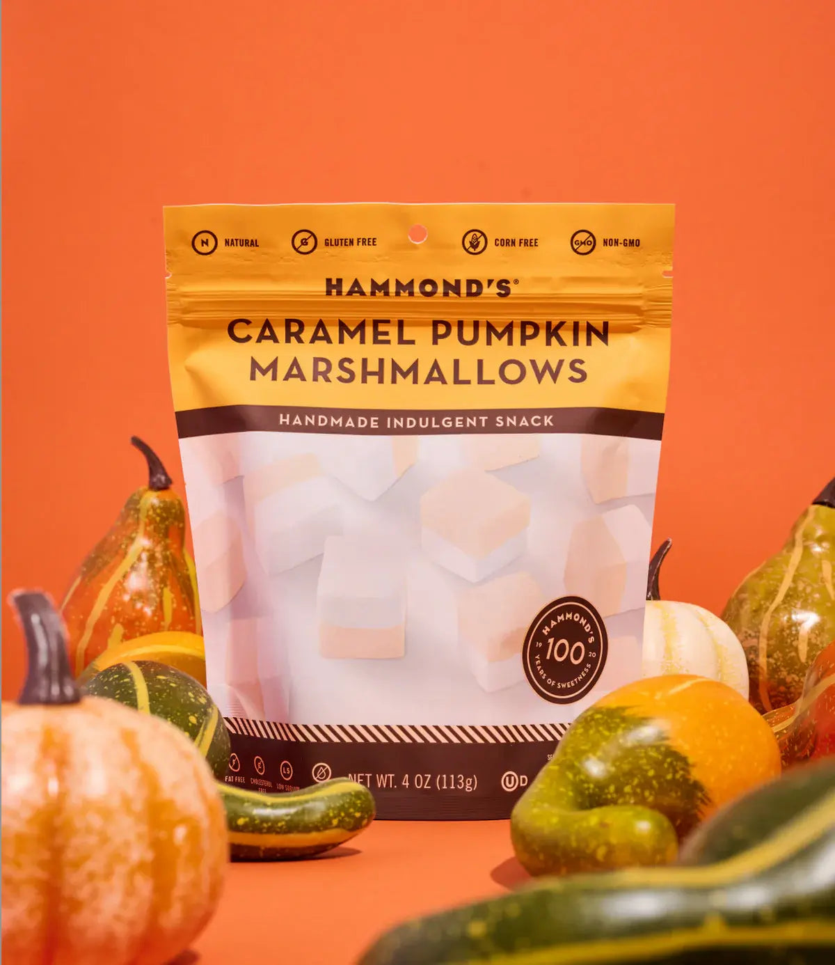 candy - marshmallows - caramel pumpkin by redstone foods inc