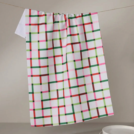 tea towel - microfiber holiday - season of joy by geometry house