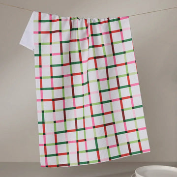 tea towel - microfiber holiday - season of joy by geometry house