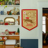 banner - camp flag - season's greetings (rudolph) by oxford pennant