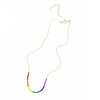 necklace - "septima" rainbow - 14k gold filled - japanese glass beads by son of a sailor