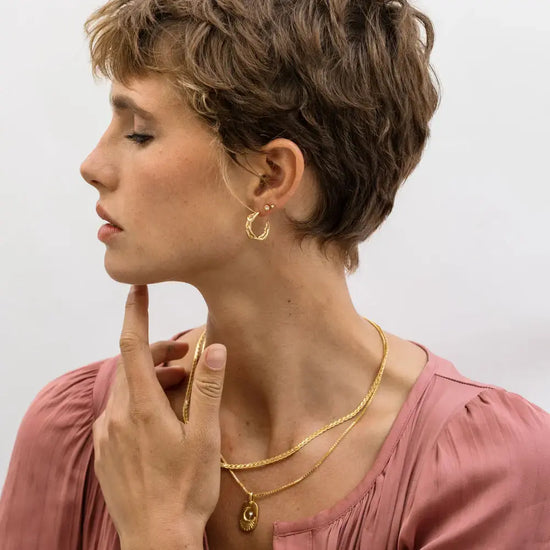necklace - serpentine chain 18" - 14kgp by amano studio