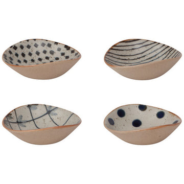 dip dish set - "element" stoneware by now designs