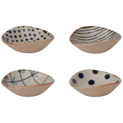 dip dish set - "element" stoneware by now designs