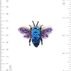 Brooch Pin | Blue Bumble Bee