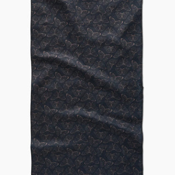 tea towel - microfiber - shadow flight (butterflies) by geometry house