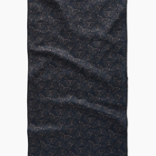 tea towel - microfiber - shadow flight (butterflies) by geometry house