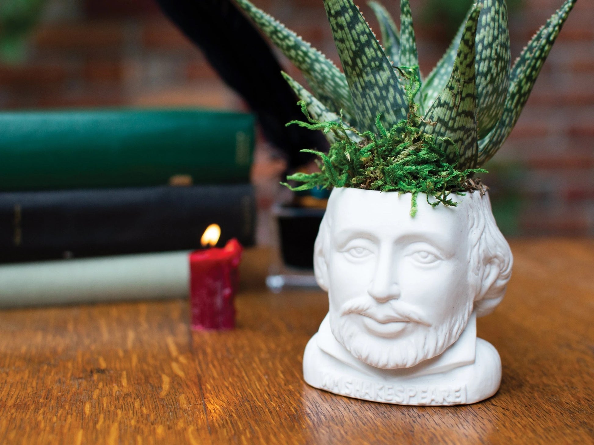ceramic planter pot - bust figure by unemployed philosophers guild