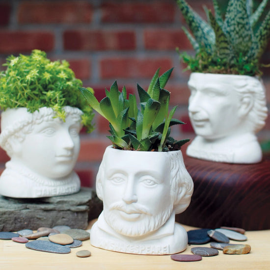 ceramic planter pot - bust figure by unemployed philosophers guild