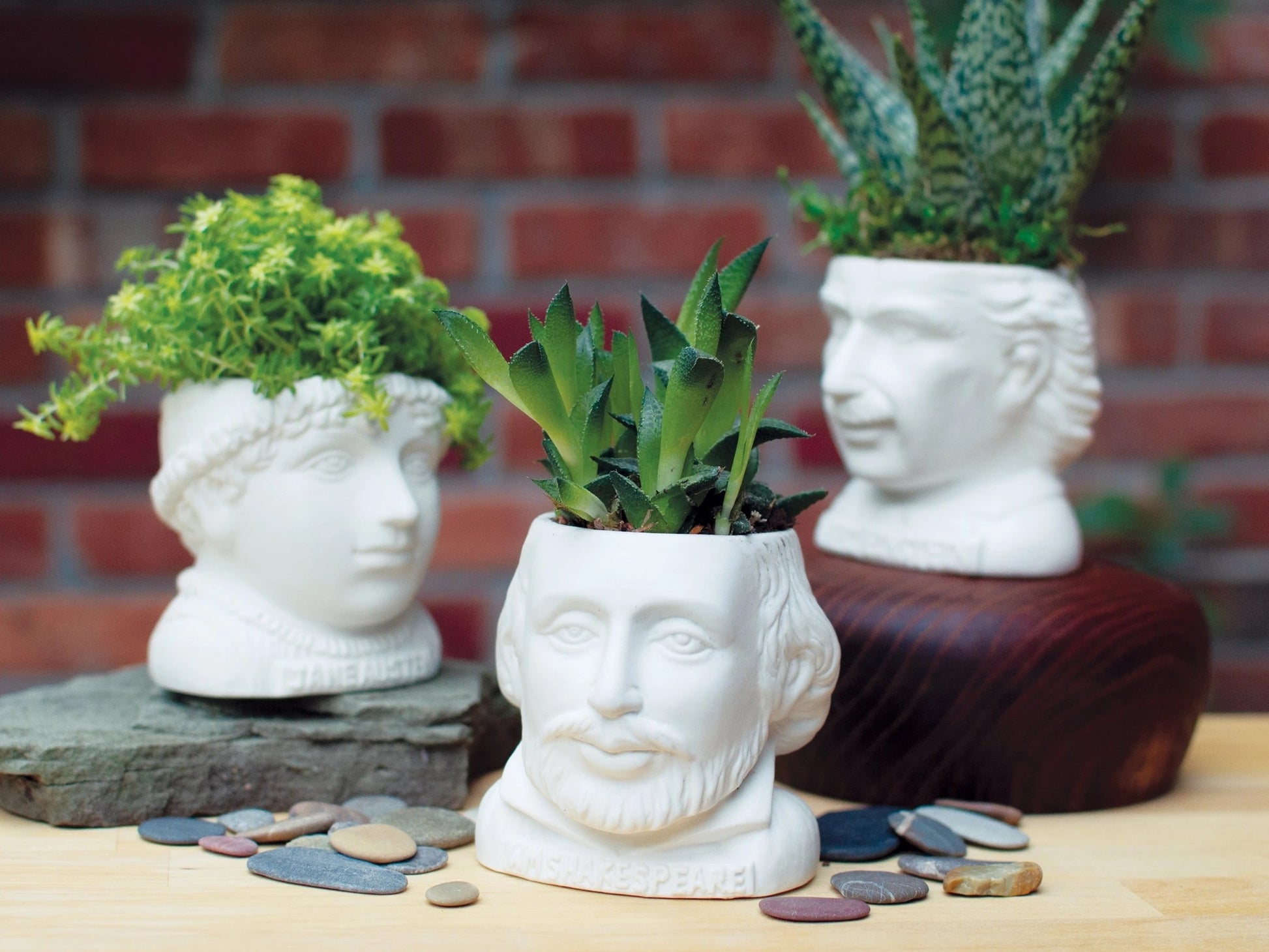 ceramic planter pot - bust figure by unemployed philosophers guild