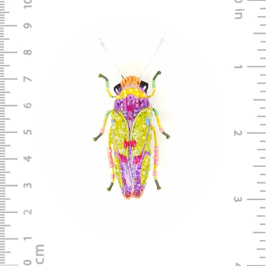 brooch pin - sharpshooter beetle by trovelore