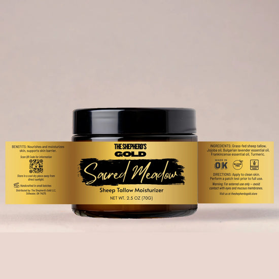 moisturizer - sacred meadow - sheep tallow by the shepherd's gold