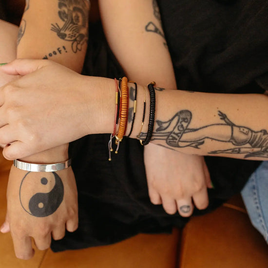bracelet - "shirin" - greek ceramic beads by son of a sailor