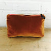 velvet zipper bag - makeup by erin flett