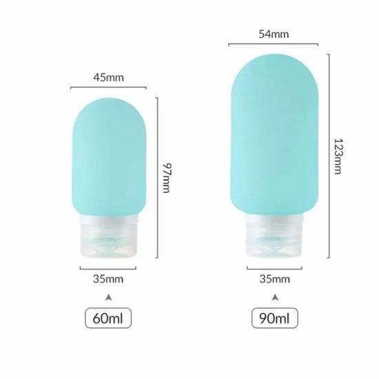 travel bottle 3oz - silicone by the green jar