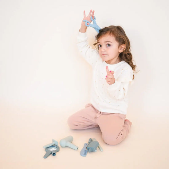 playset - silicone - hairdresser by bug + bean kids