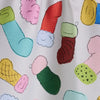 tea towel - microfiber holiday - silly stockings by geometry house