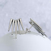 earrings - large five spike post - sterling silver by nina designs