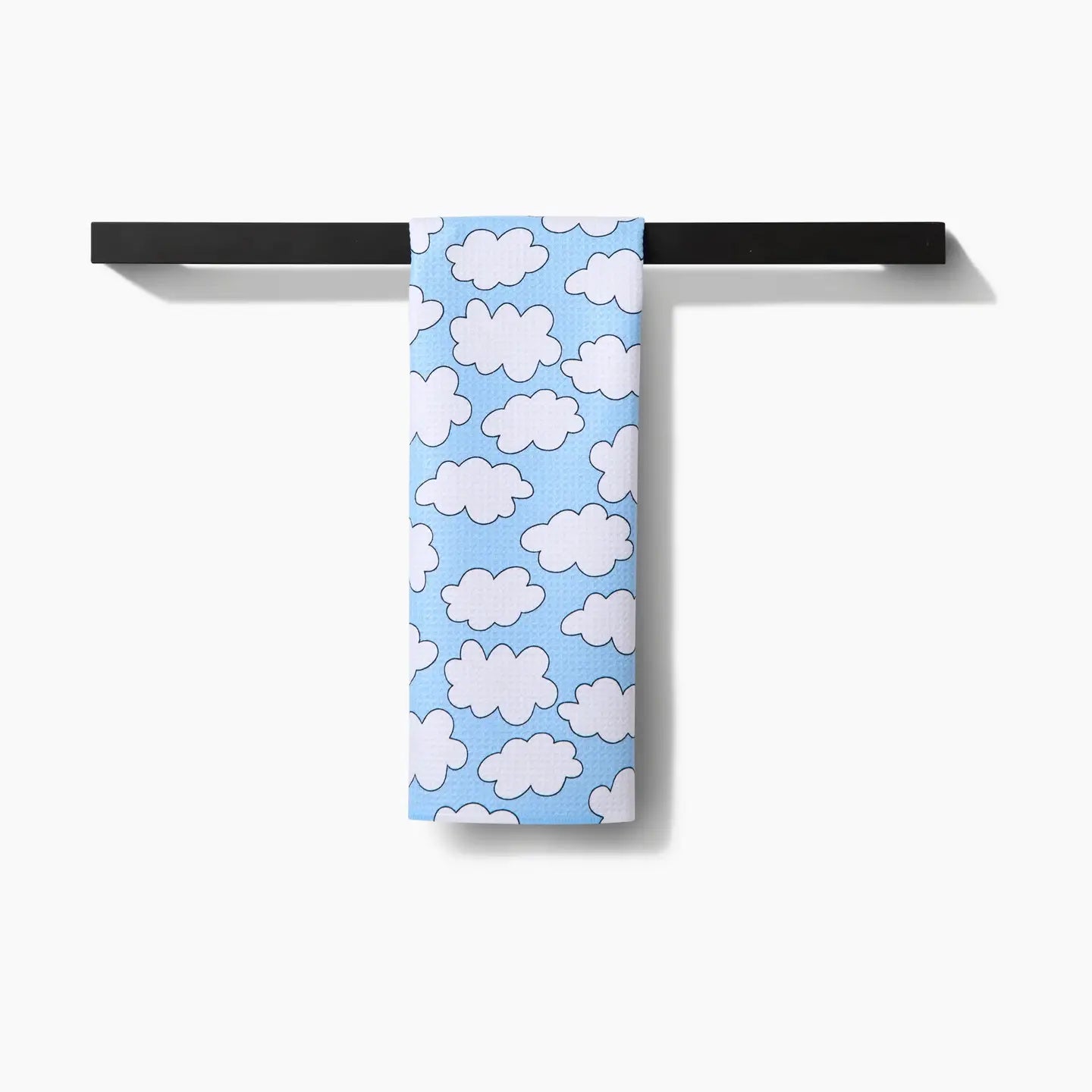 tea towel - microfiber - silver linings clouds by geometry house