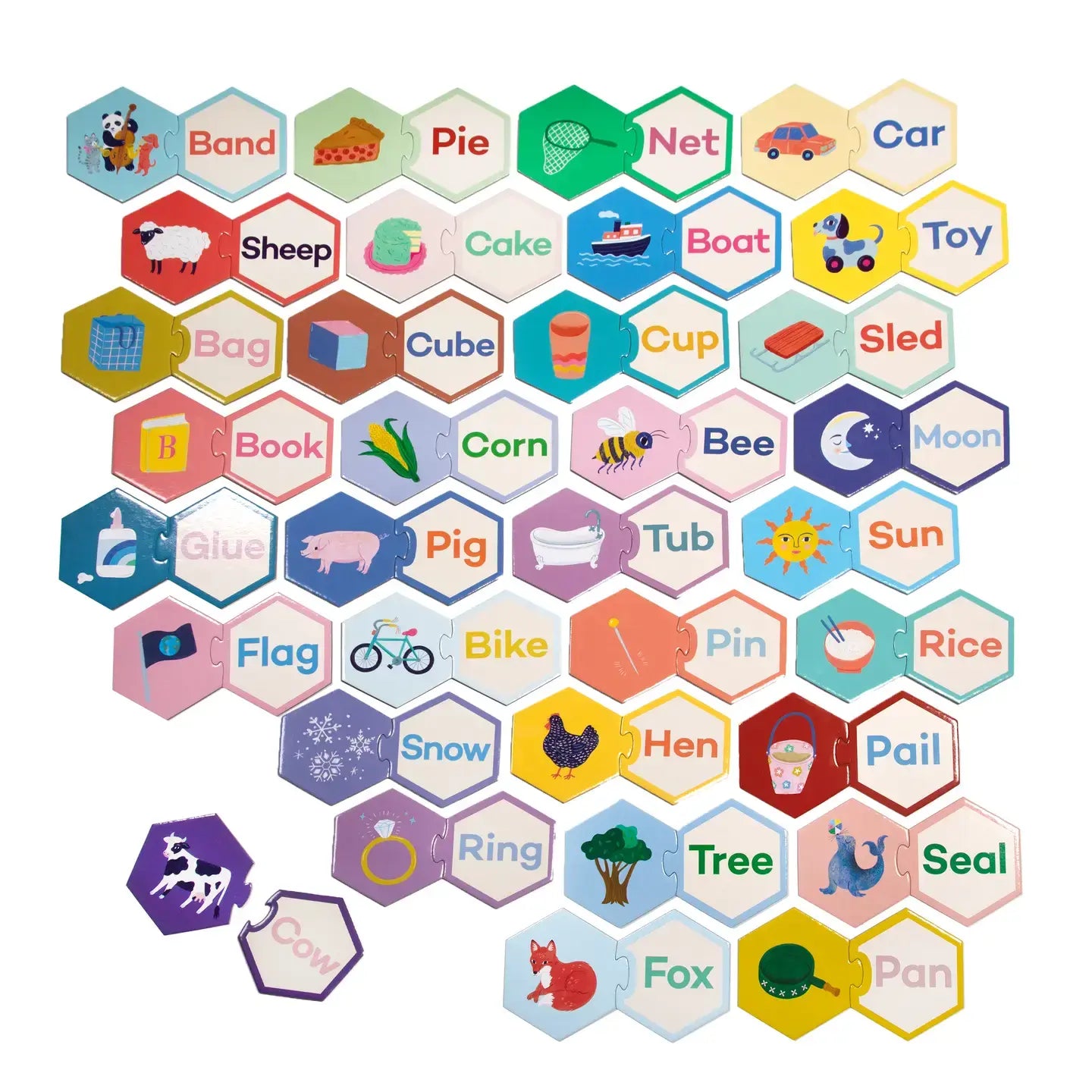 game - puzzle pairs - simple words by eeboo