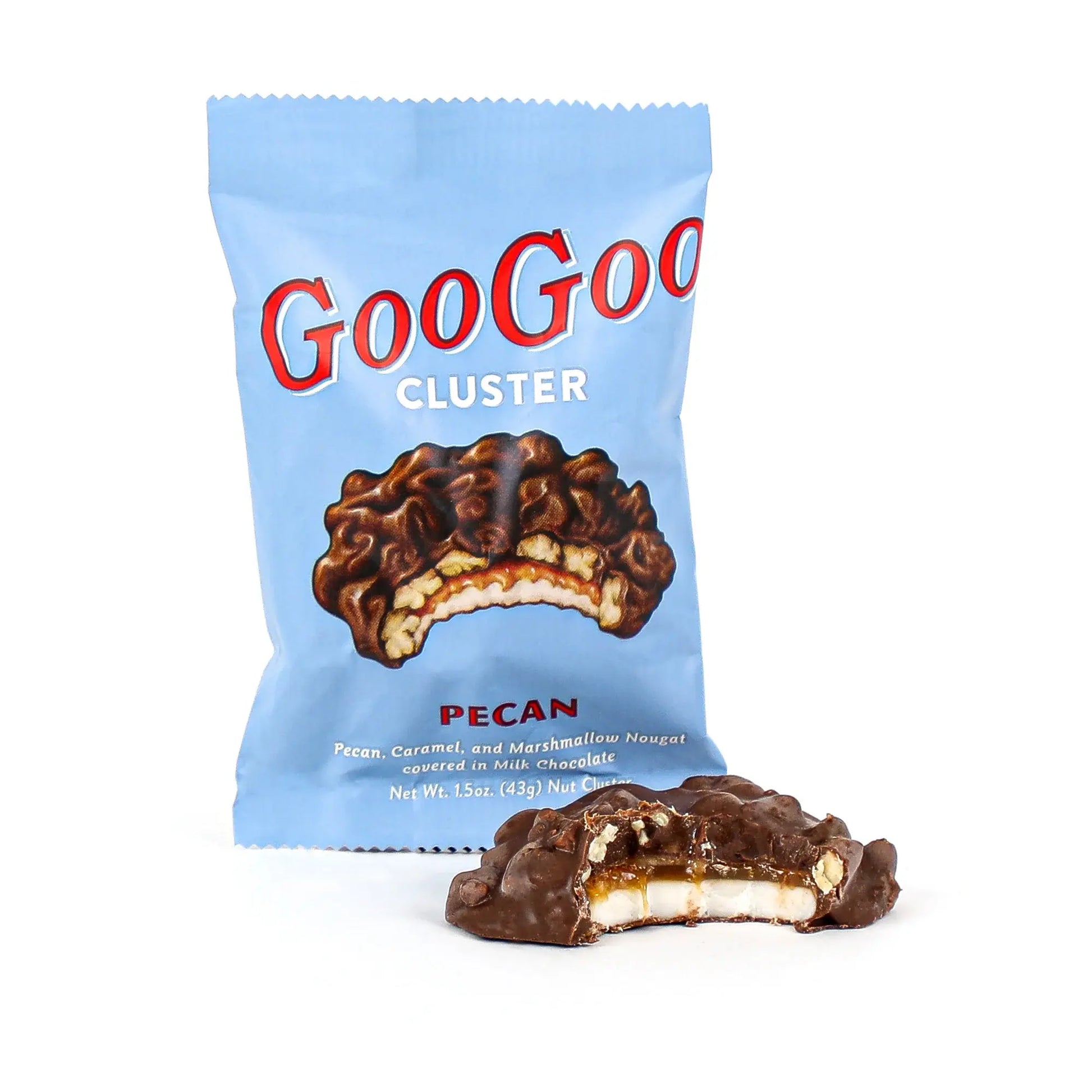 candy - goo goo cluster pecan - 3-count box by goo goo cluster