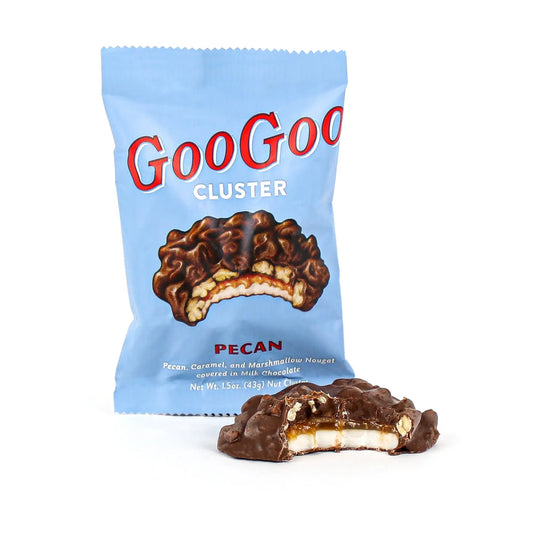 candy - goo goo cluster pecan - 3-count box by goo goo cluster