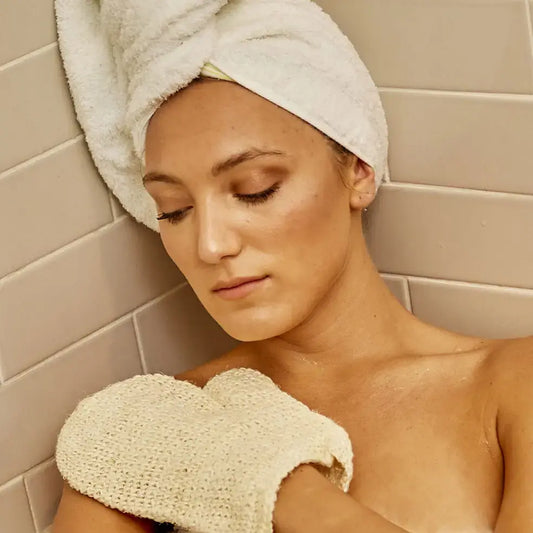 bath glove - sisal by baudelaire
