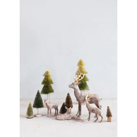 sisal botttle brush tree - green ombre by creative co-op