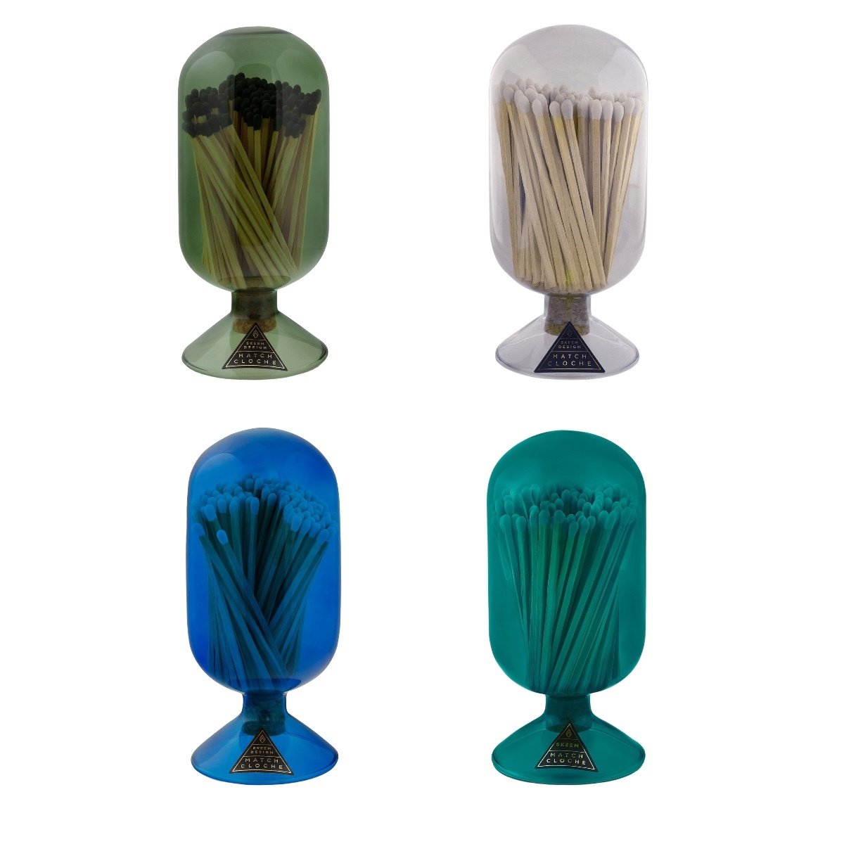 match cloche - colored glass - by skeem