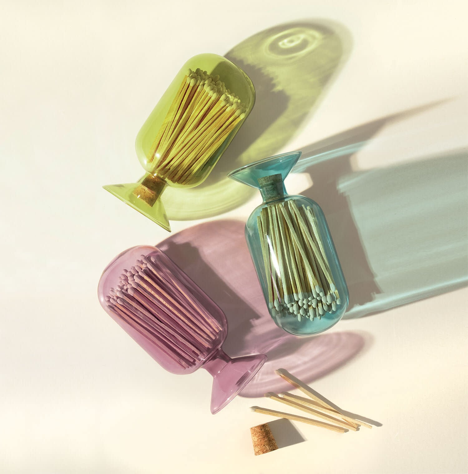 match cloche - colored glass - by skeem