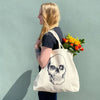 bag - canvas tote - skull by counter couture