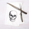 tea towel - flour sack - skull by counter couture