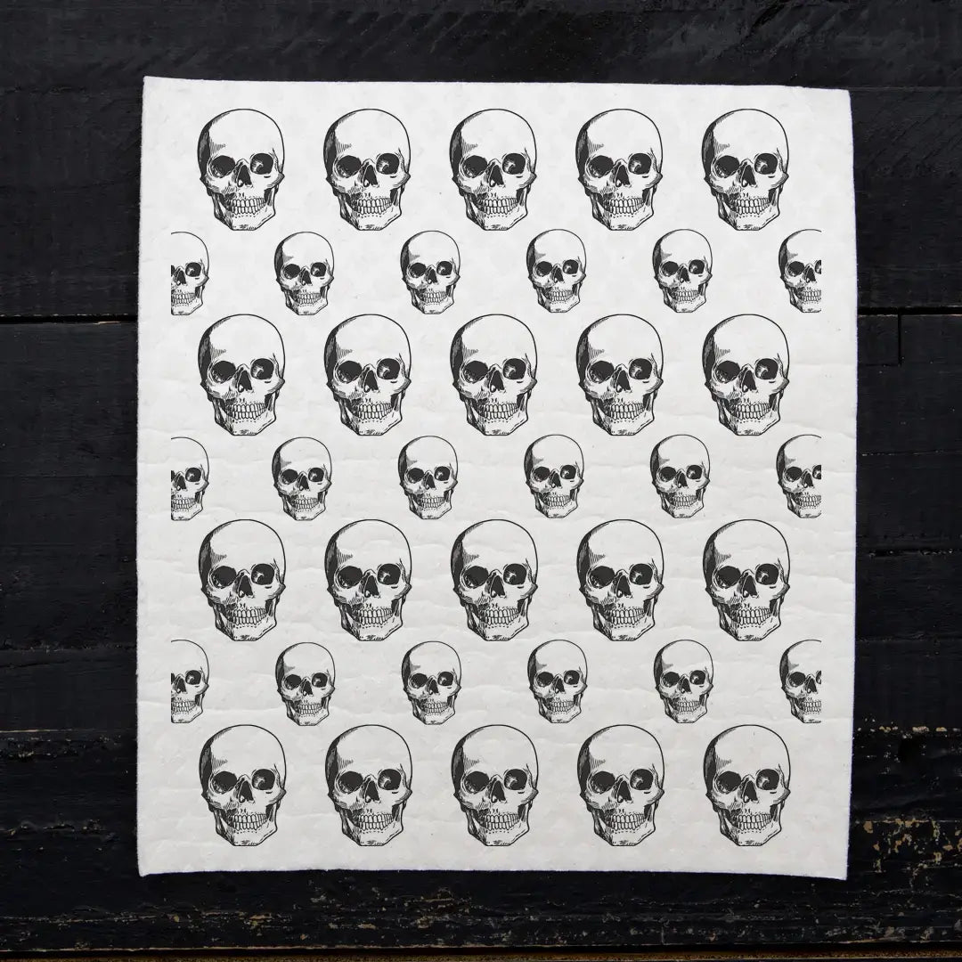 swedish dishcloth - skull by counter couture