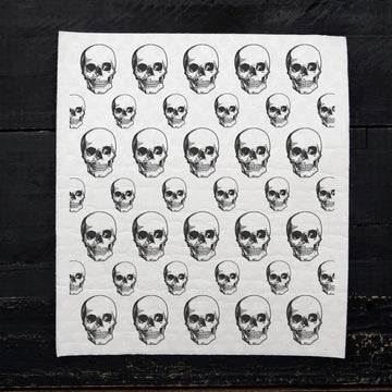 swedish dishcloth - skull by counter couture