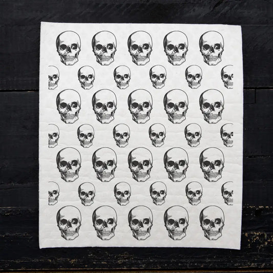 swedish dishcloth - skull by counter couture
