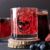 rocks glass - skull by counter couture