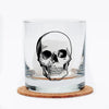 rocks glass - skull by counter couture