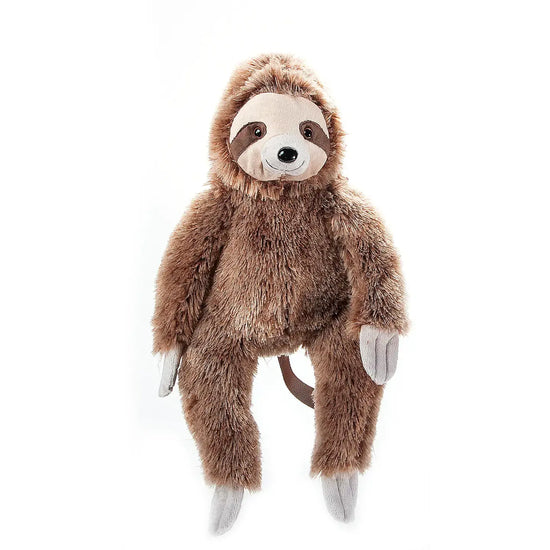backpack - animal plush - sloth by the petting zoo