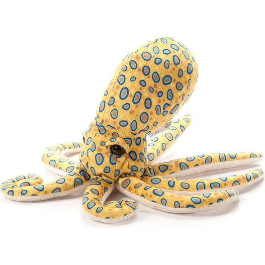 toy - animal plush - blue ring octopus - small 10" by the petting zoo