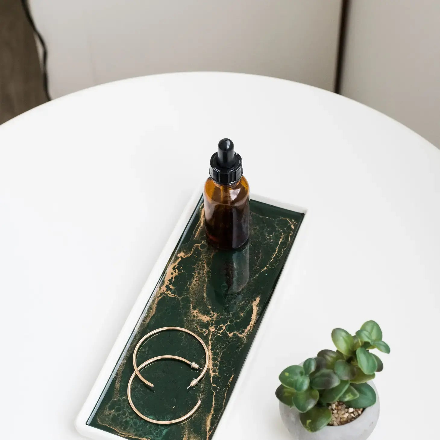 ceramic serving tray - jade green by lynn & liana serveware