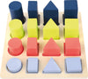wooden puzzle - geometry shape fitting by hauck toys