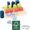wooden puzzle - geometry shape fitting by hauck toys