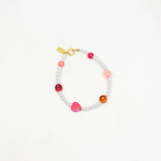 bracelet - gumball - smiley pearl by sofia ramsay