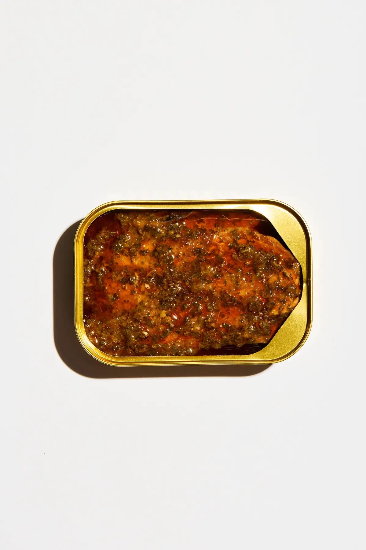 snack - smoked rainbow trout - red chimichurri by fishwife
