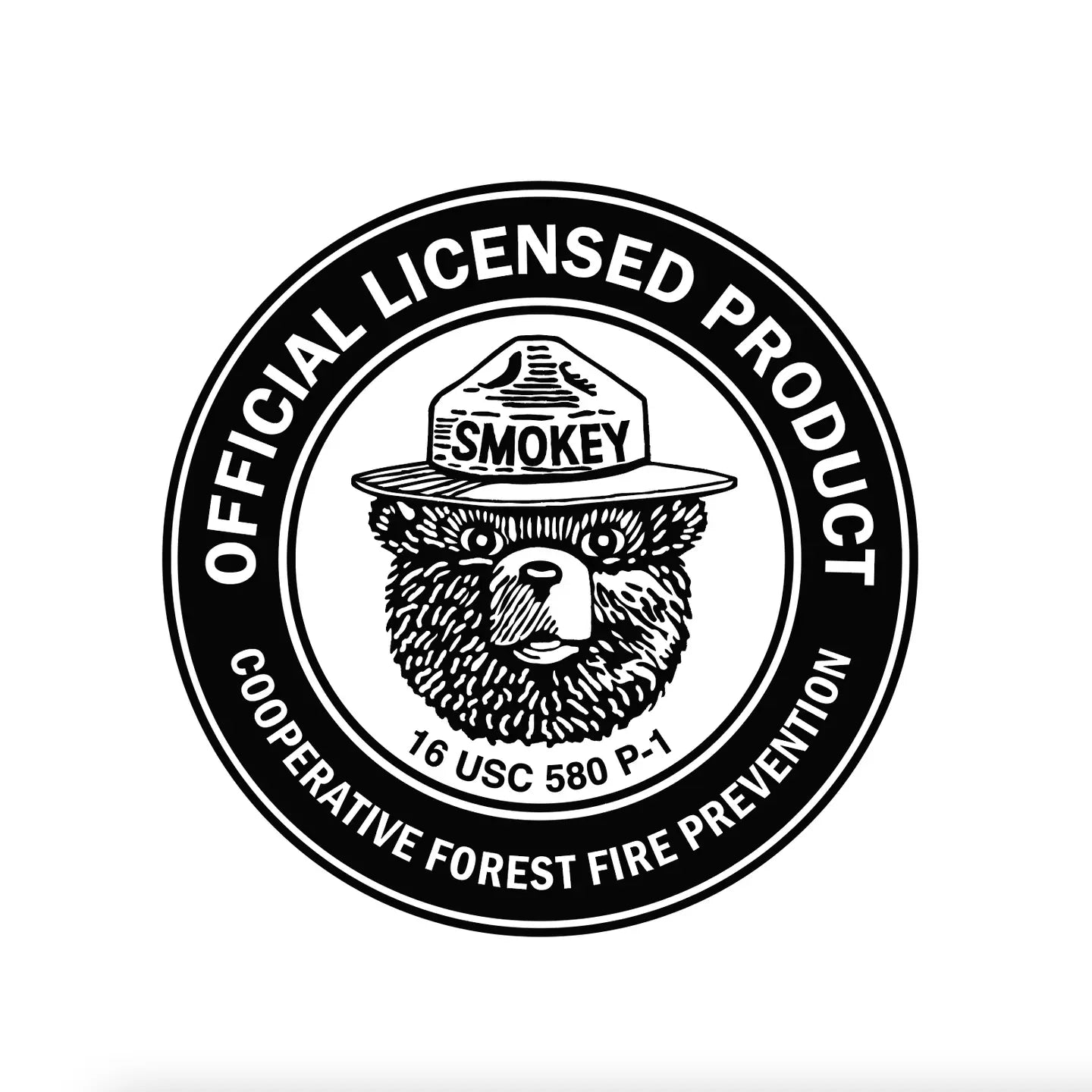 socks - organic cotton - prevent wildfires - smokey bear - small/medium unisex by the landmark project