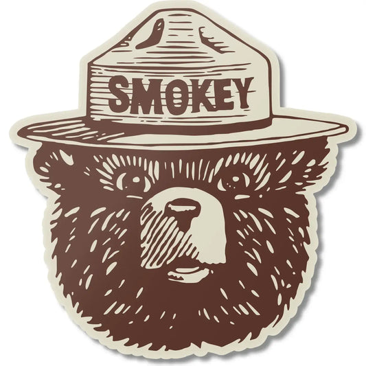 magnet - smokey bear logo by the landmark project