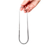 necklace - snake chain 16" - stainless steel by peter and june