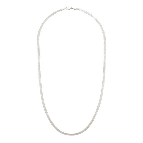 necklace - snake chain 16" - stainless steel by peter and june