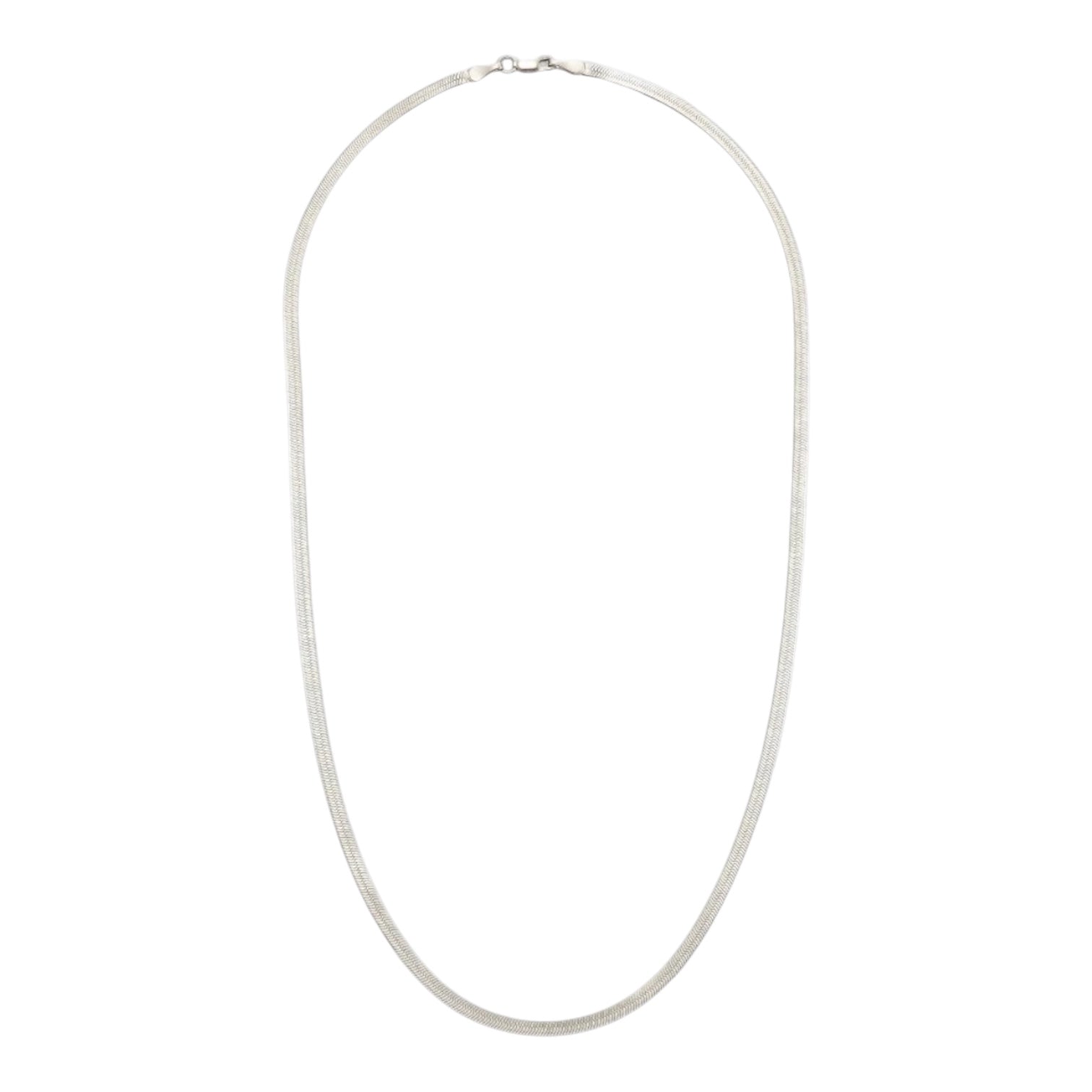 necklace - snake chain 16" - stainless steel by peter and june