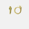 earrings - huggies - snake goddess by brass sand